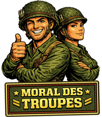 Soldats et logo Moral des Troupes